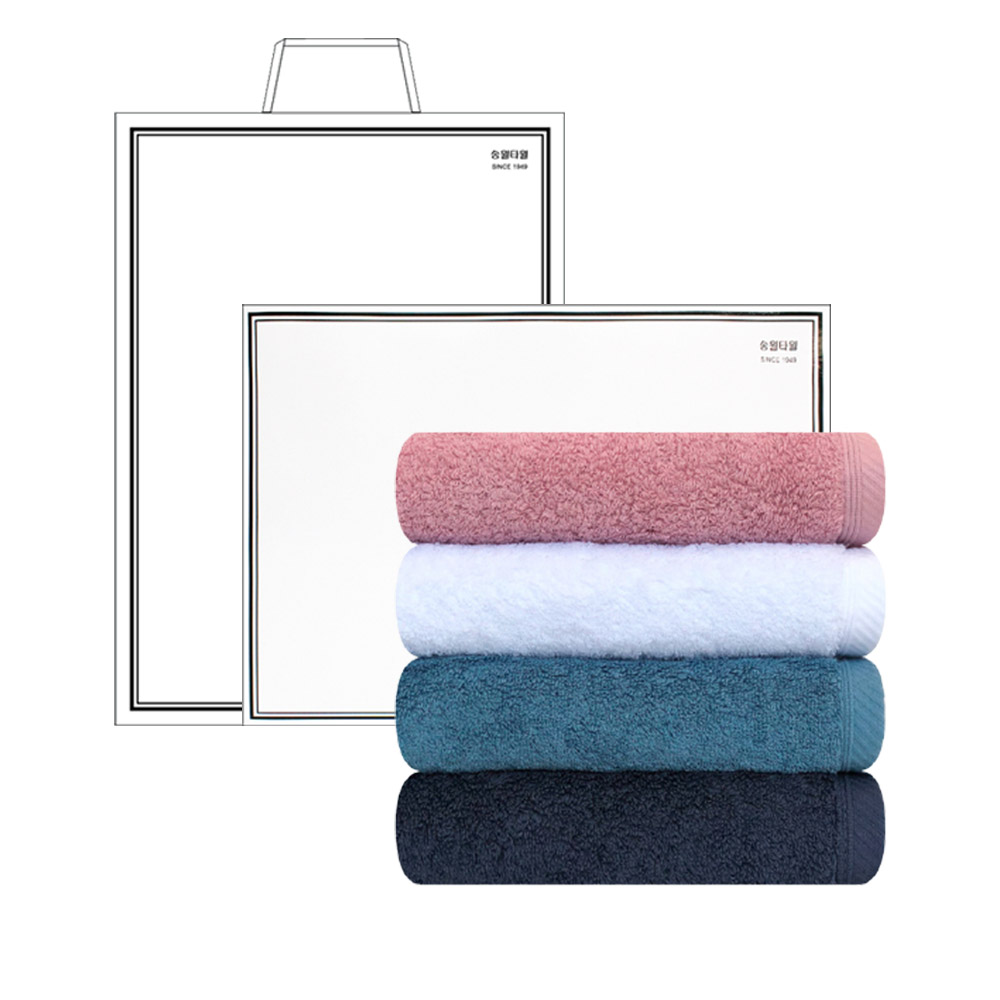 [송월] 40수코마무지 180g 호텔타올 5매입 선물세트