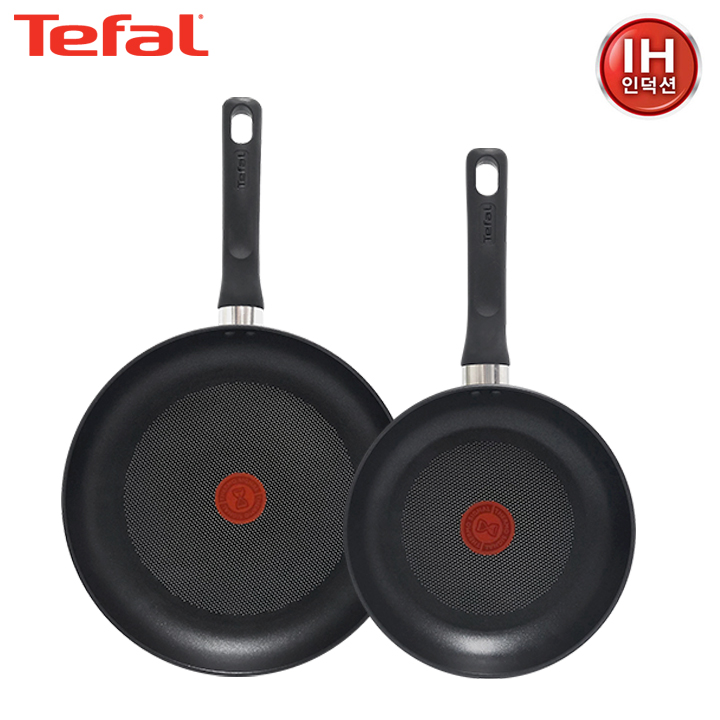 [테팔] 인덕션 델리커시 티타늄 프라이팬 22cm+28cm TFC-ID28