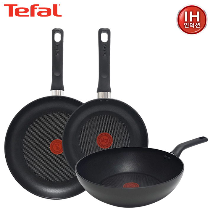 [테팔] 인덕션 델리커시 티타늄 프라이팬 22cm+28cm+멀티팬 28cm TFC-ID28W