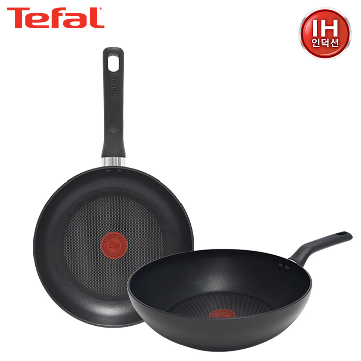 [테팔] 인덕션 델리커시 티타늄 프라이팬 24cm+멀티팬 28cm TFC-ID4W