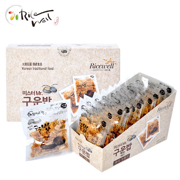[라이스웰]Mr.구운밥 리필누룽지40g*12개
