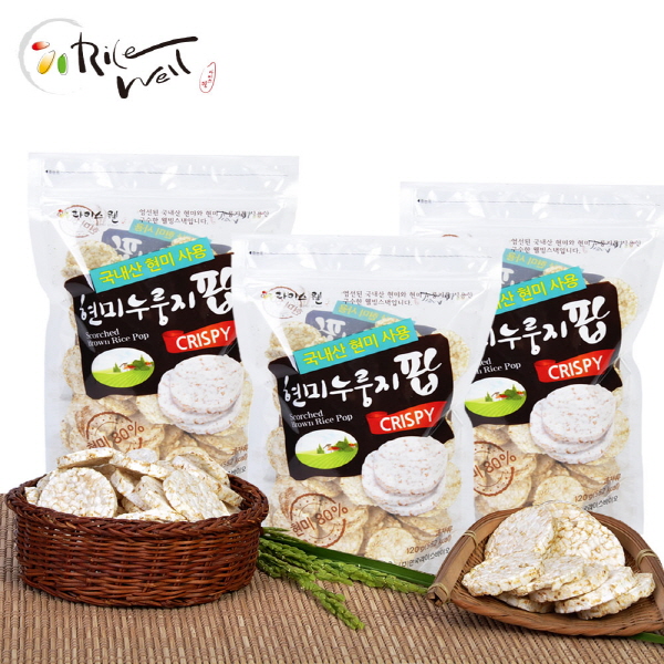 [라이스웰]현미누룽지팝120g*3개