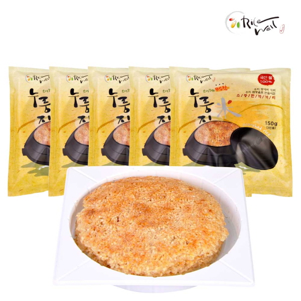 [라이스웰] 오래구워 구수한 백미누룽지150g*5개