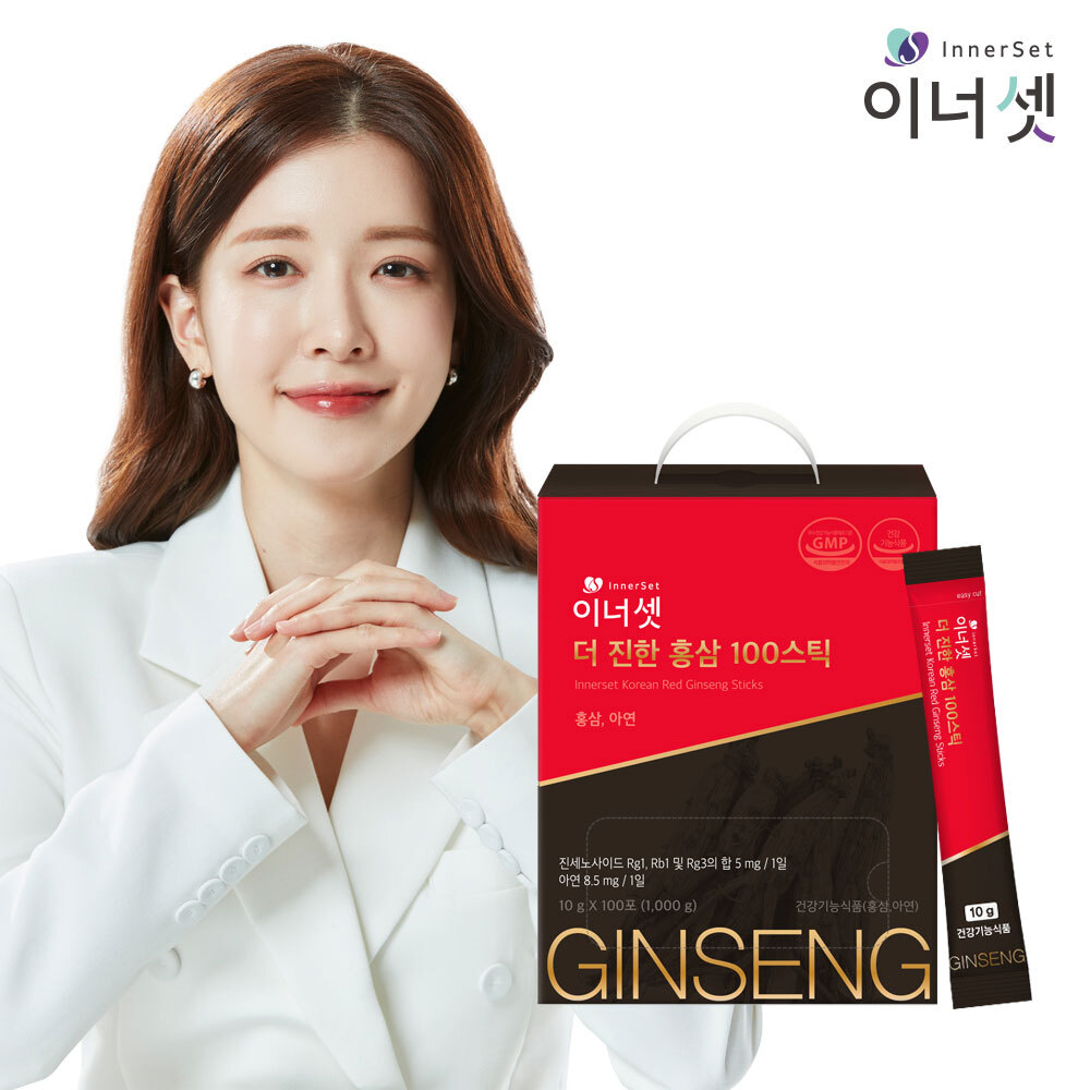 [이너셋] 더 진한 홍삼 100스틱 (10g x 100포) 3개월분