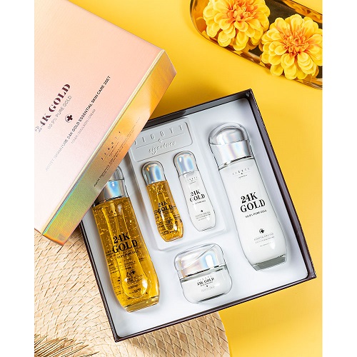 지고트 시그니처 24K 골드 에센셜 스킨케어 3종 세트