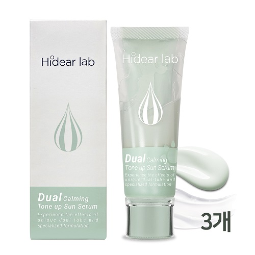 하이디어랩 듀얼 카밍 톤업 선세럼 (늦잠 선세럼) 60ml x 3개