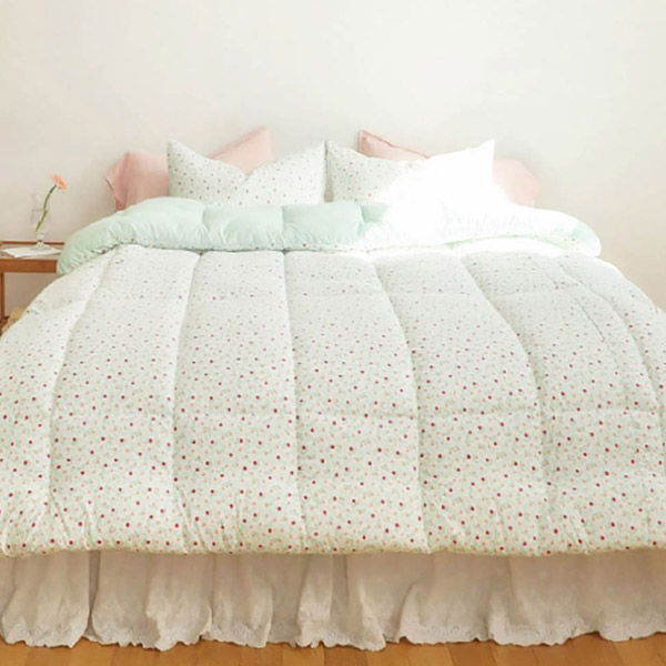 [쉐모아] 멘델스존 세미마이크로 차렵이불 풀세트(Q)(이불1P,패드1P,베개커버2P,베개솜2P)