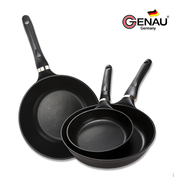 [독일 제너] 오펜 티타늄코팅 인덕션 후라이팬 3종세트 (후라이팬 28cm, 궁중팬 28cm ,후라이팬 20cm)