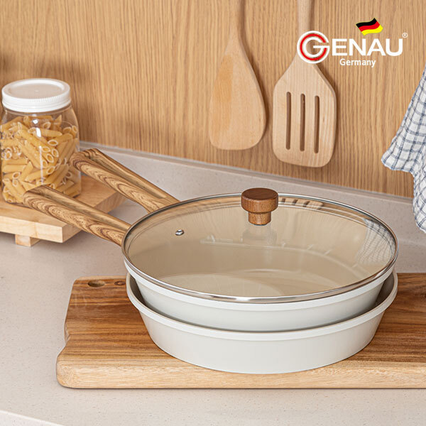 [독일 제너] 루겐 IH 세라믹코팅 후라이팬 3종세트 (28후라이팬,28궁중팬,유리뚜껑)