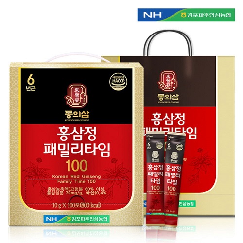 김포파주인삼농협 동의삼 6년근 홍삼정 패밀리타임100 (10ml x 100포)