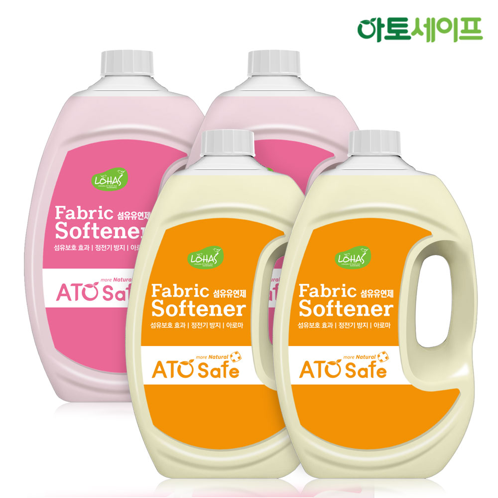 아토세이프 섬유유연제SET (2.5L 후리지아향 2개+핑크로즈향 2개)