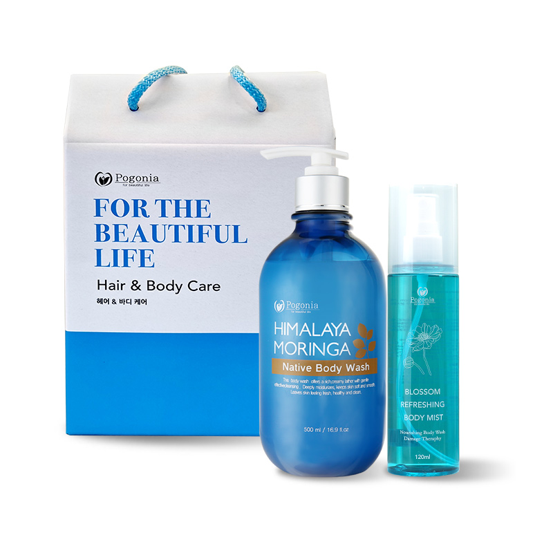 포고니아 히말라야 모링가 바디워시 500ml 1개+바디미스트 120ml 1개