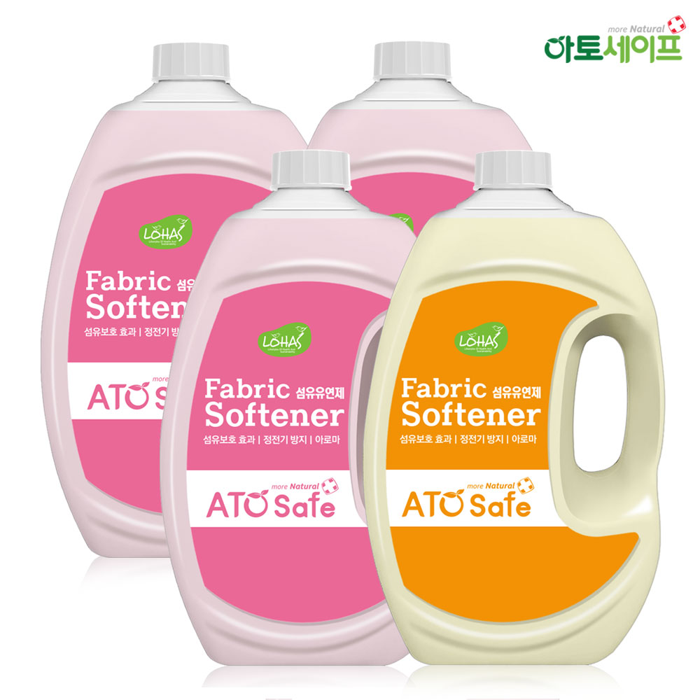 아토세이프 유연제 2.5L 핑크로즈향 3개+후리지아향 1개