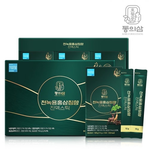 [동의삼] 천녹용홍삼침향 진액스틱 10g x 30포 [A0931]