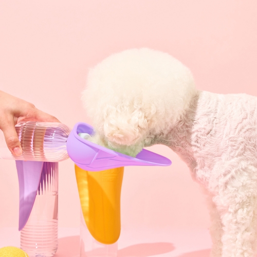 개님의상점 강아지 휴대용 실리콘 산책 보틀캡 물컵