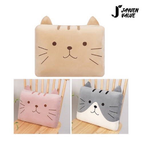 [자연밸류] 귀요미캣 메모리폼 쿠션 및 베개 JVM-ARP01 (색상택일)