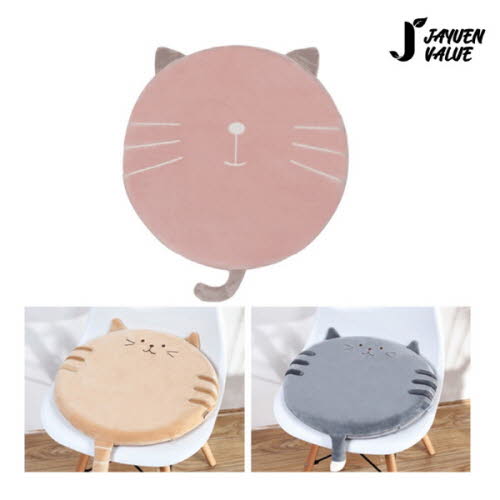 [자연밸류] 사무실-학생 의자 귀요미캣 메모리폼 방석 JVM-PKE01 (색상택일)