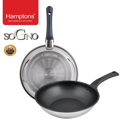 [Hamptons] 독일햄튼 소노(SOGNO)스텐 인덕션 후라이팬세트(2P) (HTS-28F28W)