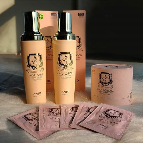 앙쥬 마유 기초 3종 (스킨+로션+크림+파우치샘플)