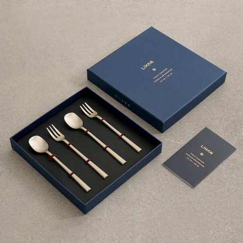 [한국도자기리빙] 노아 유기 티 커트러리 4p세트 (티스푼2+포크2)