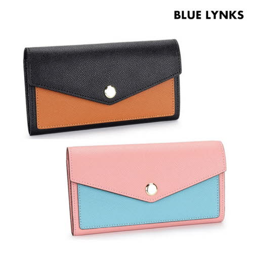 [블루링스] PKB 여성 프리미엄 소가죽 투톤 장지갑 BLM-PKB01 (색상택일)