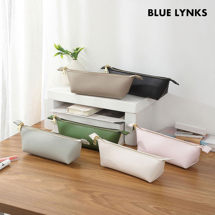 [블루링스] KAA 문구필통 화장품 PU가죽 다용도 파우치 BLM-KAA01 (색상택일)