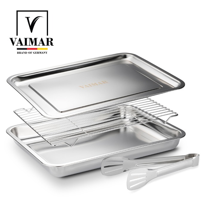 [바이마르] 올스텐 사각 트레이 4호세트 + 집게포함 VMK-230029
