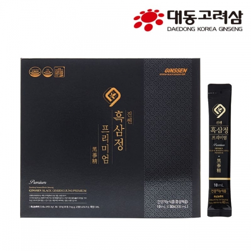 [대동고려삼] 진쎈 6년근 구증구포 흑삼 흑삼정 프리미엄 10ml x 30포