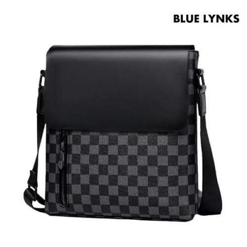 [블루링스] AKE 가죽 체크 메신저백 숄더백 BLM-AKE01