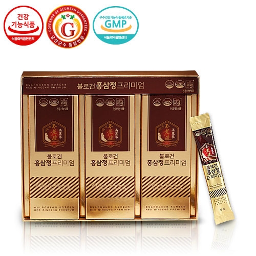 [대동고려삼] 건강기능식품 6년근홍삼농축 스틱 불로건 홍삼정프리미엄 10ml x 30포