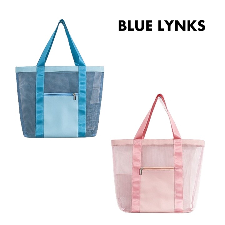 [블루링스] TAT 여행 해변백 비치백 PVC 메쉬가방 BLM-TAT01(색상선택)