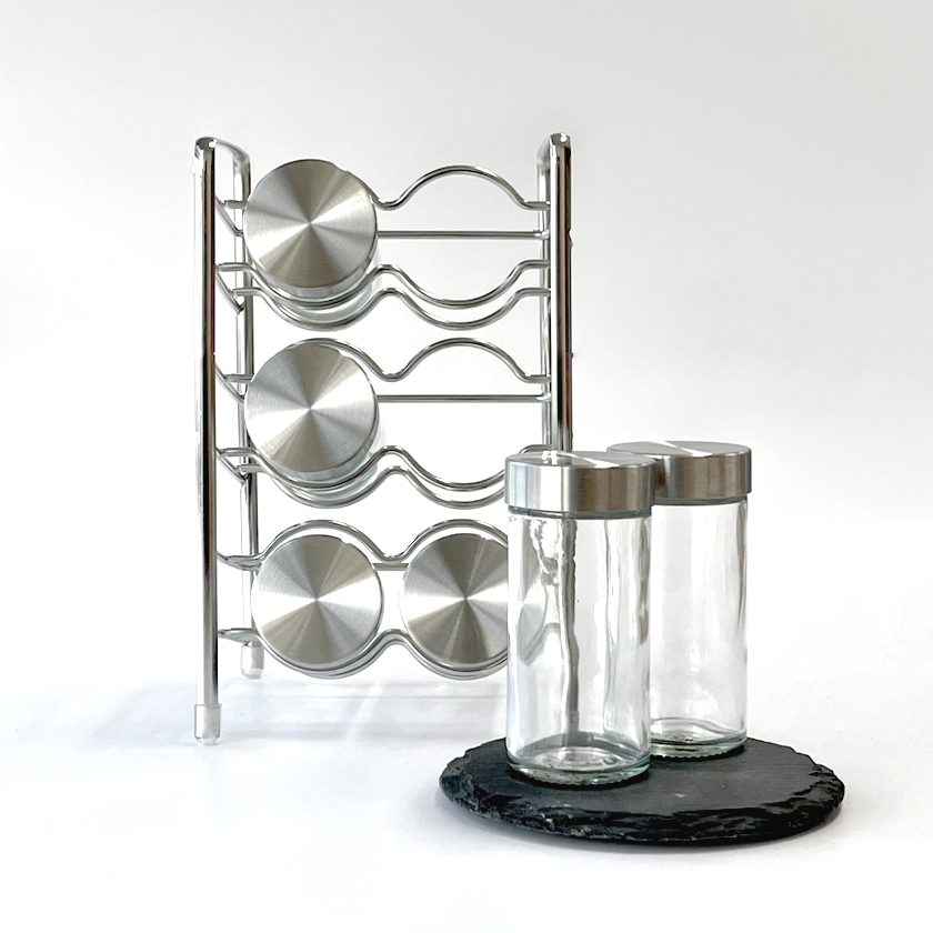 [공간엔] 양념병 조미료통 + 랙 세트 (6종)