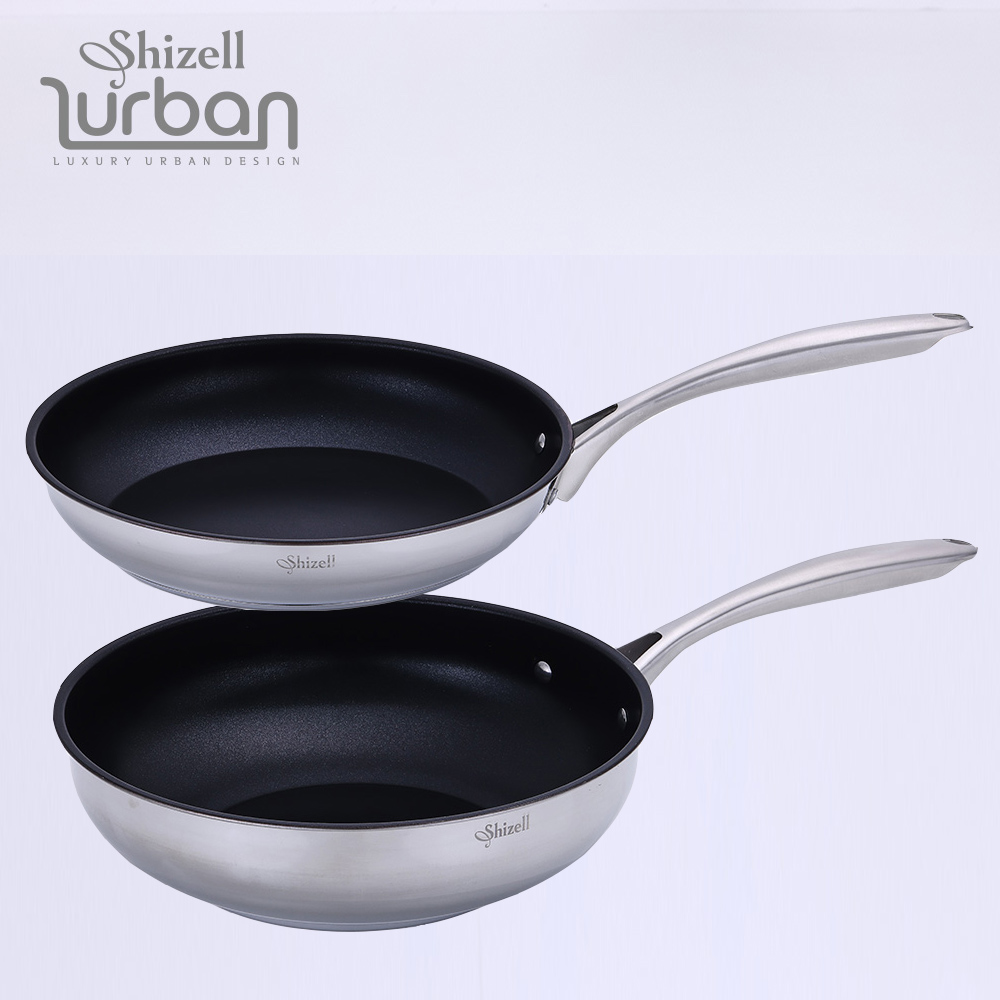 [쉬젤] 러반 스테인레스 코팅IH 프라이팬 2종_(프라이팬28cm+궁중팬28cm)