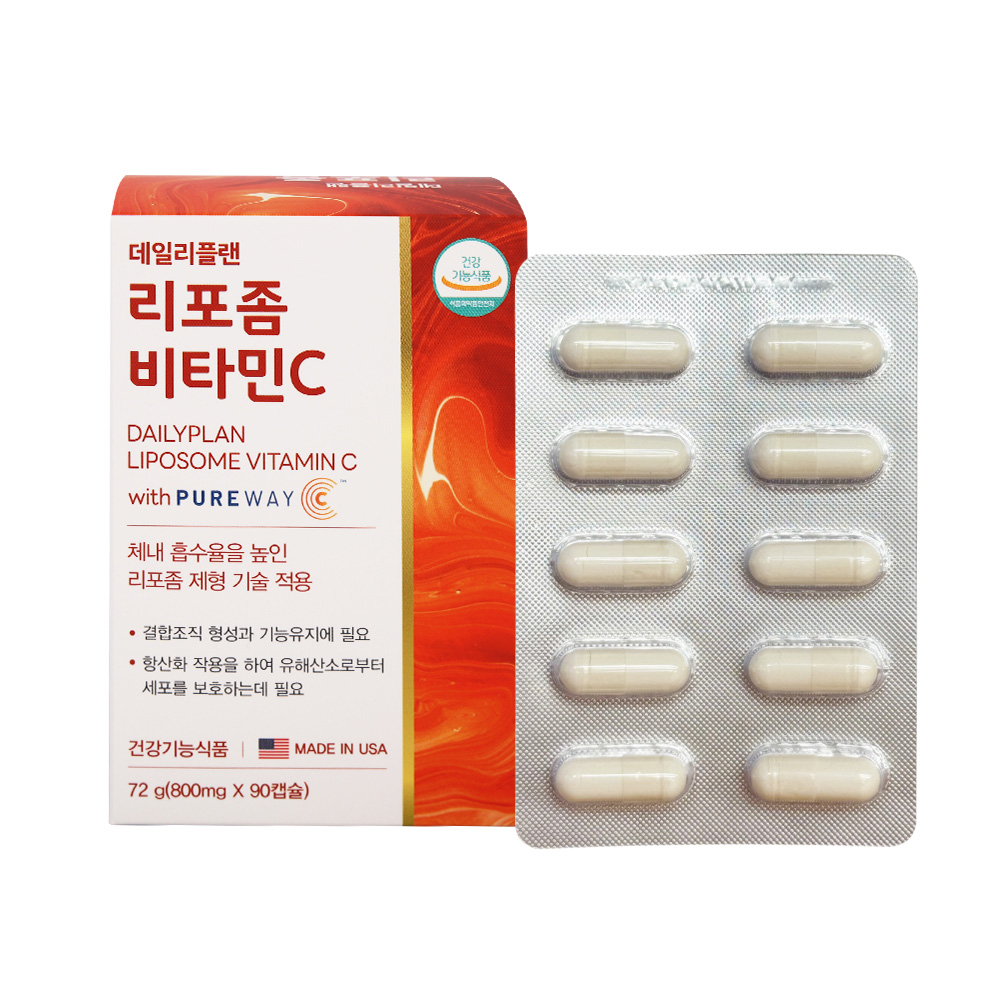 [데일리플랜] 리포좀 비타민C 800mg x 90캡슐 [A0952]