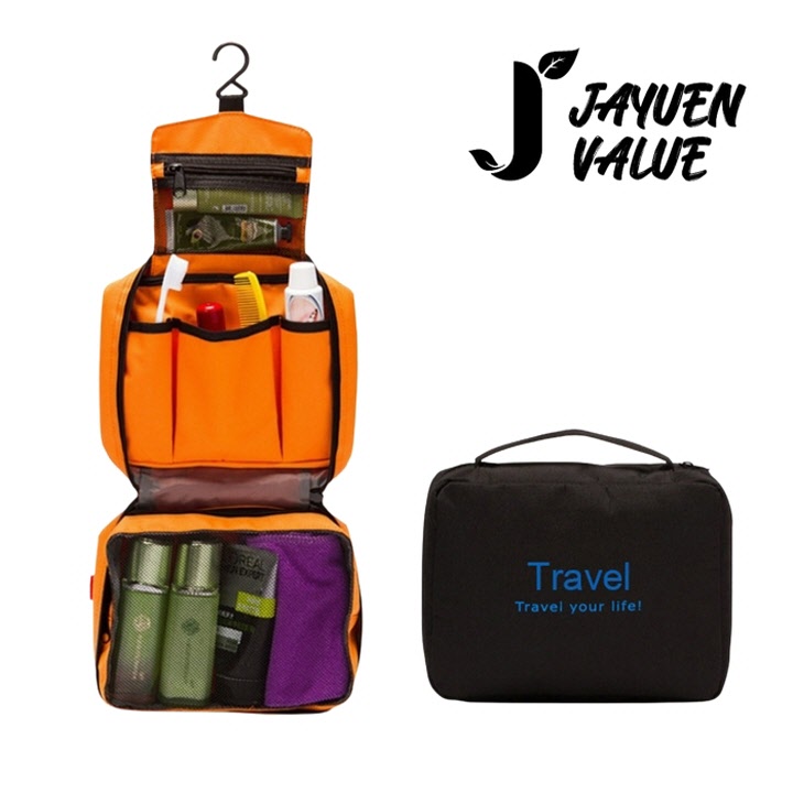 [자연밸류] 여행 출장 세면 접이식 걸이형 다용도 보관함 파우치 JVM-TAR01(색상선택)