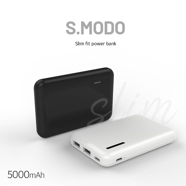 [에스모도] 슬림형 5,000mAh 보조배터리 MS-886 (색상택일)