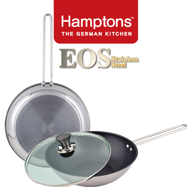 [Hamptons] 독일햄튼 EOS스텐 인덕션 코팅 후라이팬2종세트(3P) (HTEF-28F28W28G)