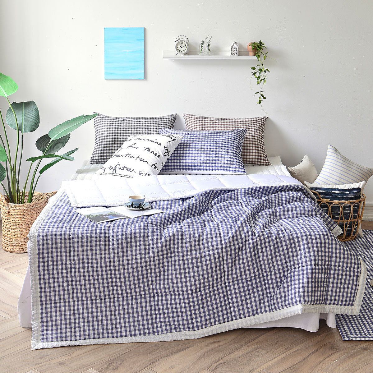 [침구연구소] 라포레 시어서커 여름 차렵 이불단품 Q