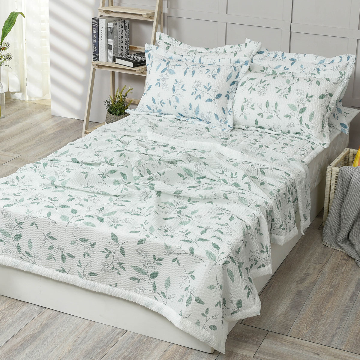 [침구연구소] 브리즈 홑 시어서커 여름 이불패드세트 SS(이불+패드+베개커버)