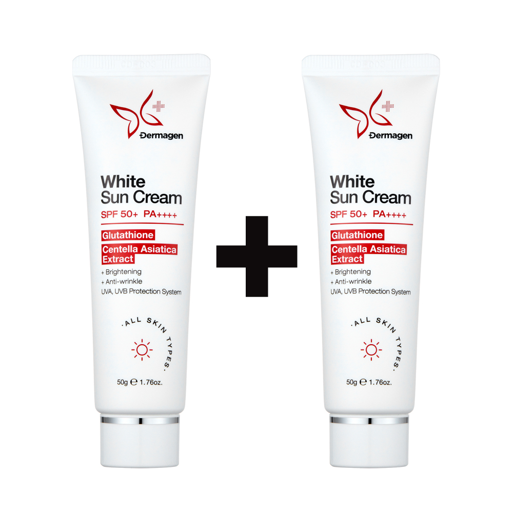 [더마겐] 1+1 저자극 다기능성 진정 화이트 선크림 50g