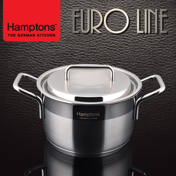 [Hamptons] 독일햄튼 유로라인 인덕션 3중바닥냄비 22양수 (HEL-22P)