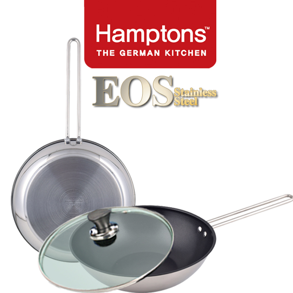 [Hamptons] 독일햄튼 EOS스텐 인덕션 코팅 후라이팬2종세트(3P) (HTEF-26F28W28G)