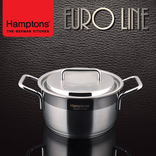 [Hamptons] 독일햄튼 유로라인 인덕션 3중바닥냄비 20양수 (HEL-20P)