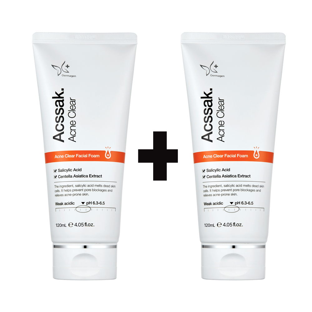 [더마겐] 1+1 피부과전용 아크싹 클렌징폼 기능성 여드름 세안제 120ml