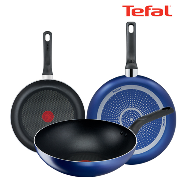 [테팔] 티타늄 미드나잇 블루 후라이팬 3종 (24cm+28cm+멀티팬28cm)