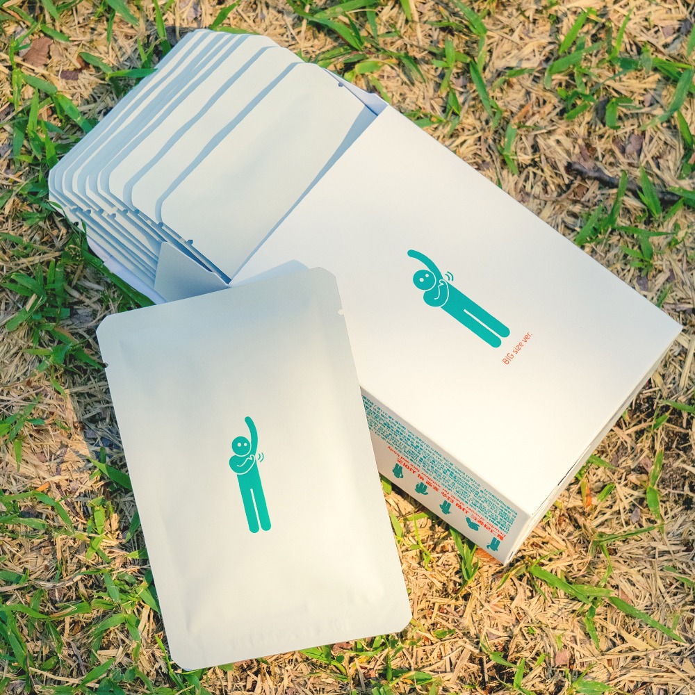 [힐그라운드] 빅샤워티슈 땀냄새제거 데오드란트 파우더 티슈 20매