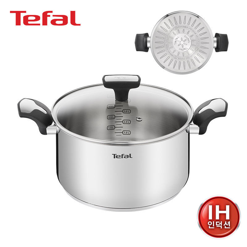 [테팔] 인테그랄 실버 인덕션 양수냄비24cm JS-IGIHSPT24