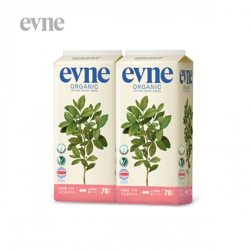 [이브네] 유기농 순면 롱라이너 78개입X2팩