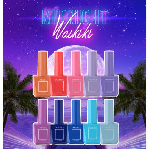 모스티브 칼라 젤폴리시 12ml MC 미드나잇 와이키키 10종 패키지