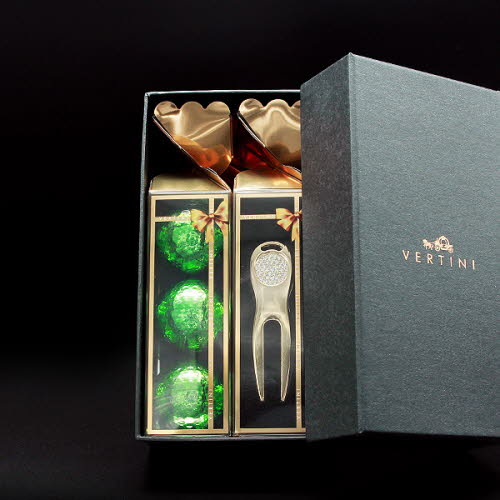 [베르티니] 수퍼소닉 3구+잔디보수기 LGHS04 / [수퍼소닉 골프공 3구+잔디보수기(가죽케이스)] (골프공색상-택1)